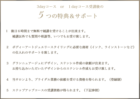 スクール後のサポート